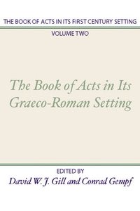 bokomslag Book of Acts in Its First Century Setting