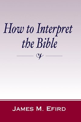 bokomslag How to Interpret the Bible