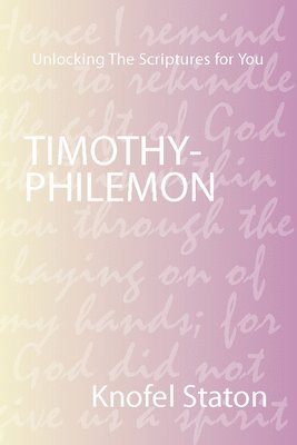 bokomslag Timothy-Philemon