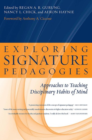 Regan A. R. Gurung, Nancy L. Chick, Aeron Haynie - Exploring Signature Pedagogies, Häftad