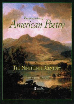 Eric L. Haralson - Encyclopedia of American Poetry: The Nineteenth Century, Inbunden
