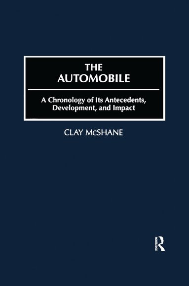 Clay McShane - Automobile, Inbunden