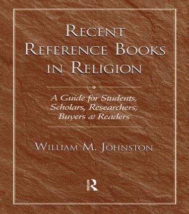 William M. Johnston - Recent Reference Books in Religion, Inbunden