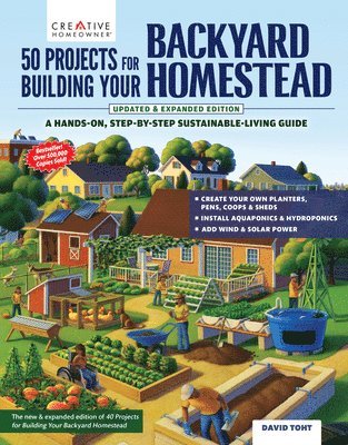 bokomslag 50 Projects for Building Your Backyard Homestead, Updated Edition