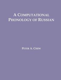 bokomslag A Computational Phonology of Russian
