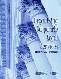 bokomslag Organizing Corporate Legal Services
