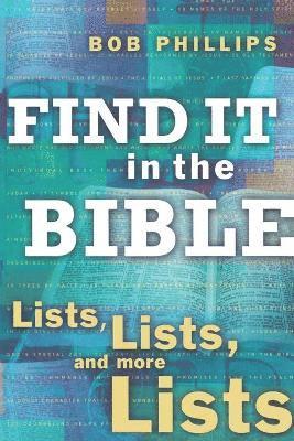Bob Phillips - Finding It in the Bible, Häftad