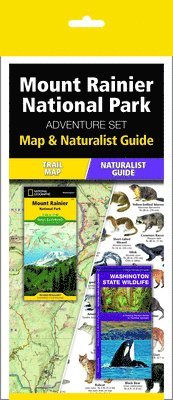 bokomslag Mount Rainier National Park Adventure Set: Trail Map & Wildlife Guide [With Charts]