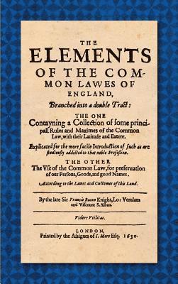 bokomslag The Elements of the Common Laws of England (1630)