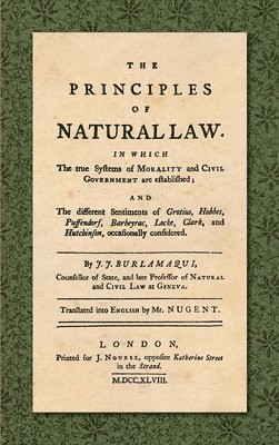 bokomslag Principles of Natural Law (1748)