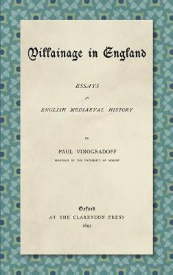 bokomslag Villainage in England (1892)