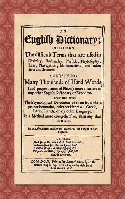 An English Dictionary (1676) 1