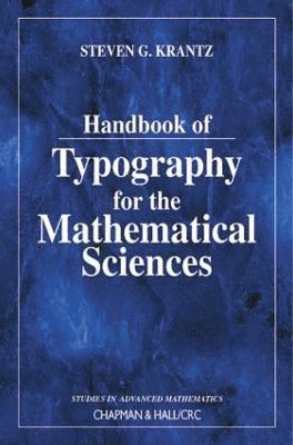 bokomslag Handbook of Typography for the Mathematical Sciences