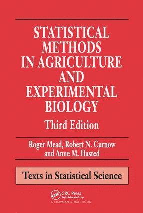 bokomslag Statistical Methods in Agriculture and Experimental Biology