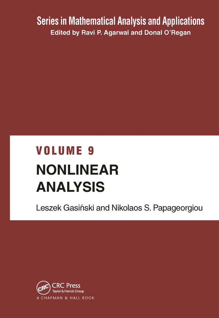 Leszek Gasinski, Nikolaos S. Papageorgiou - Nonlinear Analysis, Inbunden