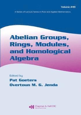 Abelian Groups, Rings, Modules, and Homological Algebra 1