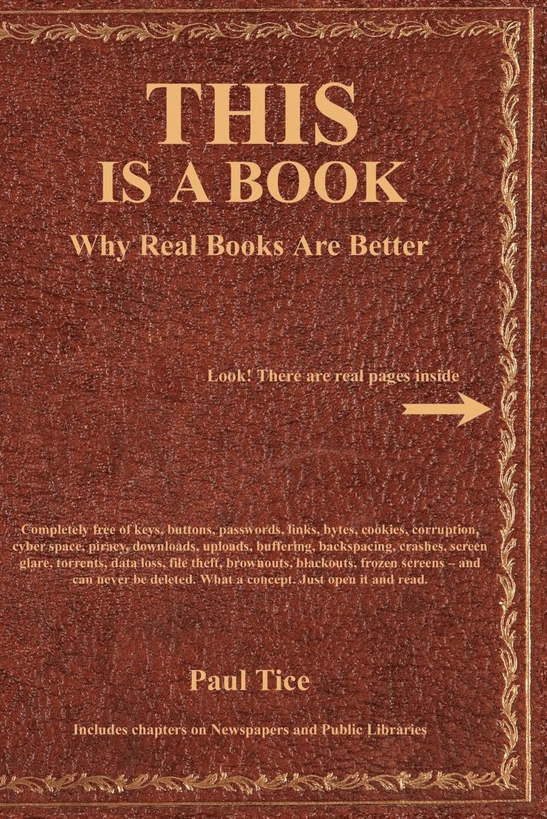 THIS Is a Book: Why Real Books Are Better
