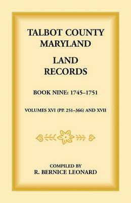 bokomslag Talbot County, Maryland Land Records