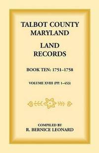 bokomslag Talbot County, Maryland Land Records