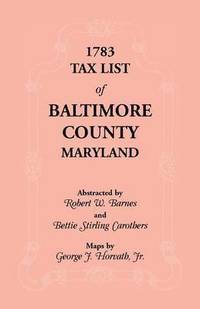 bokomslag 1783 Tax List of Baltimore County