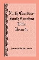 bokomslag North Carolina -- South Carolina Bible Records