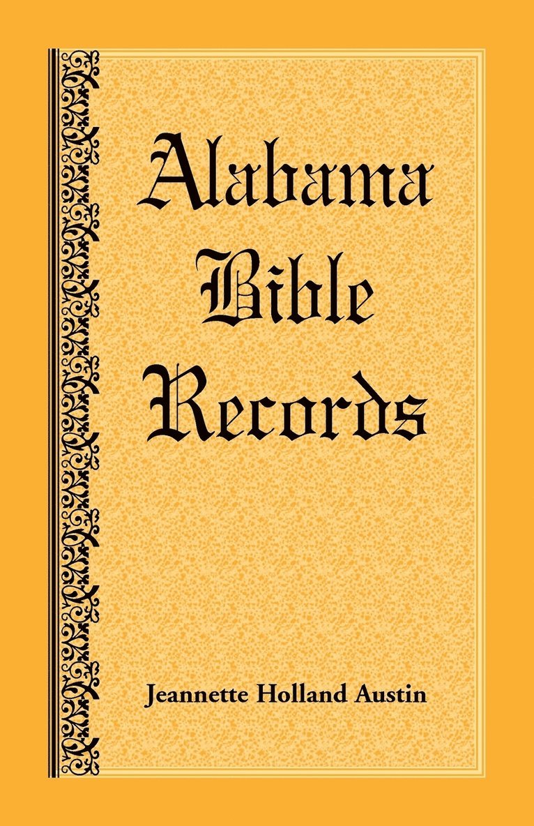 Alabama Bible Records 1