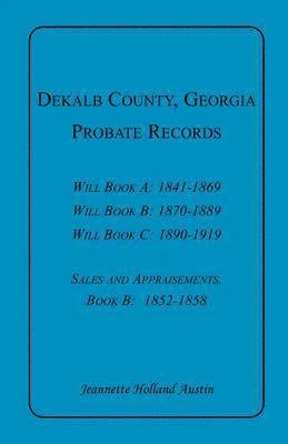 bokomslag DeKalb County, Georgia, Probate Records