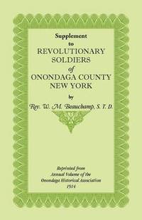 bokomslag Supplement to Revolutionary Soldiers of Onondaga County, New York