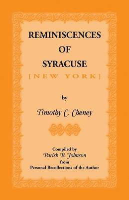 bokomslag Reminiscences of Syracuse