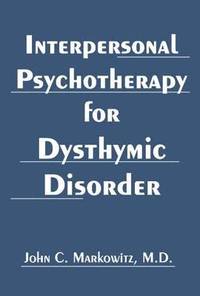 bokomslag Interpersonal Psychotherapy for Dysthymic Disorder
