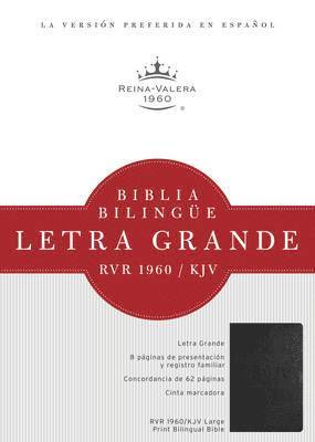 bokomslag RVR 1960/KJV Biblia Bilinge Letra Grande, negro tapa dura