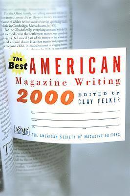 bokomslag The Best American Magazine Writing 2000