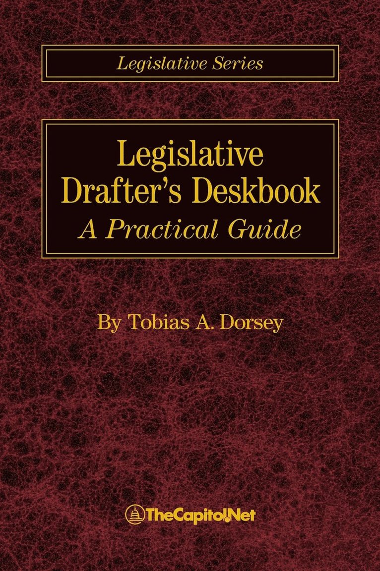 Legislative Drafter's Deskbook 1