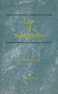 bokomslag The Law of Subrogation