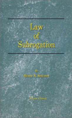 bokomslag The Law of Subrogation