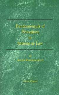 bokomslag Fundamentals of Procedure in Actions at Law