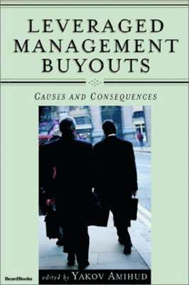 Yakov Amihud - Leveraged Management Buyouts, Häftad