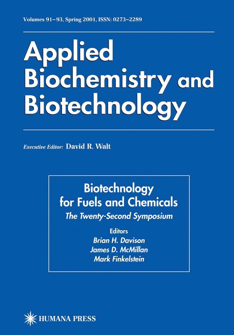 Twenty-Second Symposium on Biotechnology for Fuels and Chemicals 1