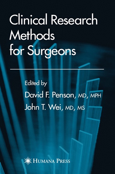 bokomslag Clinical Research Methods for Surgeons