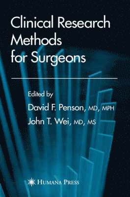 Clinical Research Methods for Surgeons 1