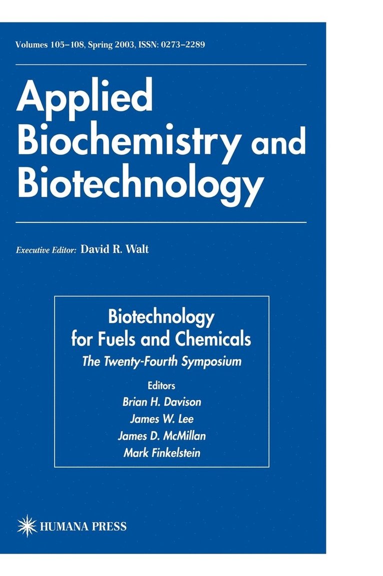 Biotechnology for Fuels and Chemicals 1