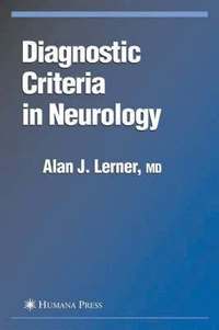 bokomslag Diagnostic Criteria in Neurology