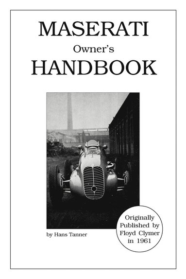 bokomslag Maserati Owner's Handbook