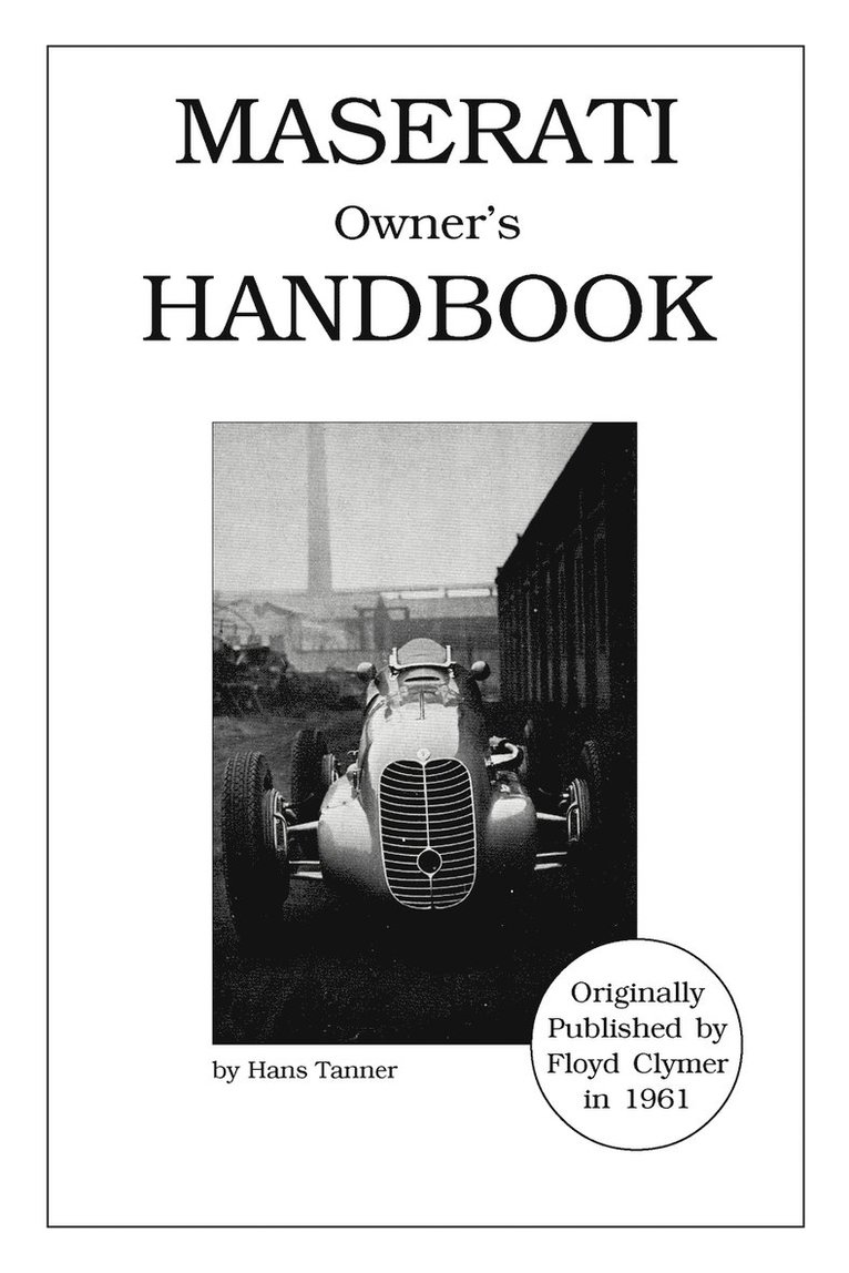 Maserati Owner's Handbook 1