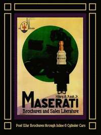bokomslag Maserati Brochures and Sales Literature - Post War Brochures Through Inline 6 Cylinder Cars