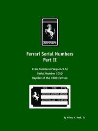 bokomslag Ferrari Serial Numbers Part II