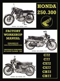 bokomslag Honda Motorcycles Workshop Manual 250-300 Twins