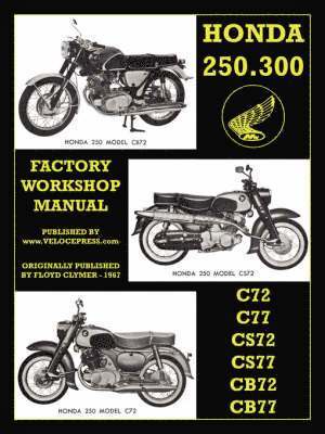 bokomslag Honda Motorcycles Workshop Manual 250-305 Twins 1960-1969