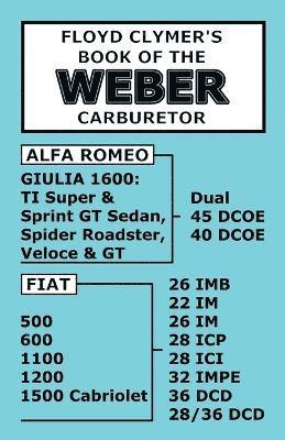 Floyd Clymer's Book of the Weber Carburetor 1