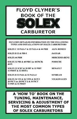 Floyd Clymer's Book of the Solex Carburetor
